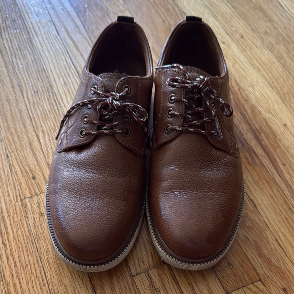 Florsheim Boys Brown Leather Oxford Shoes